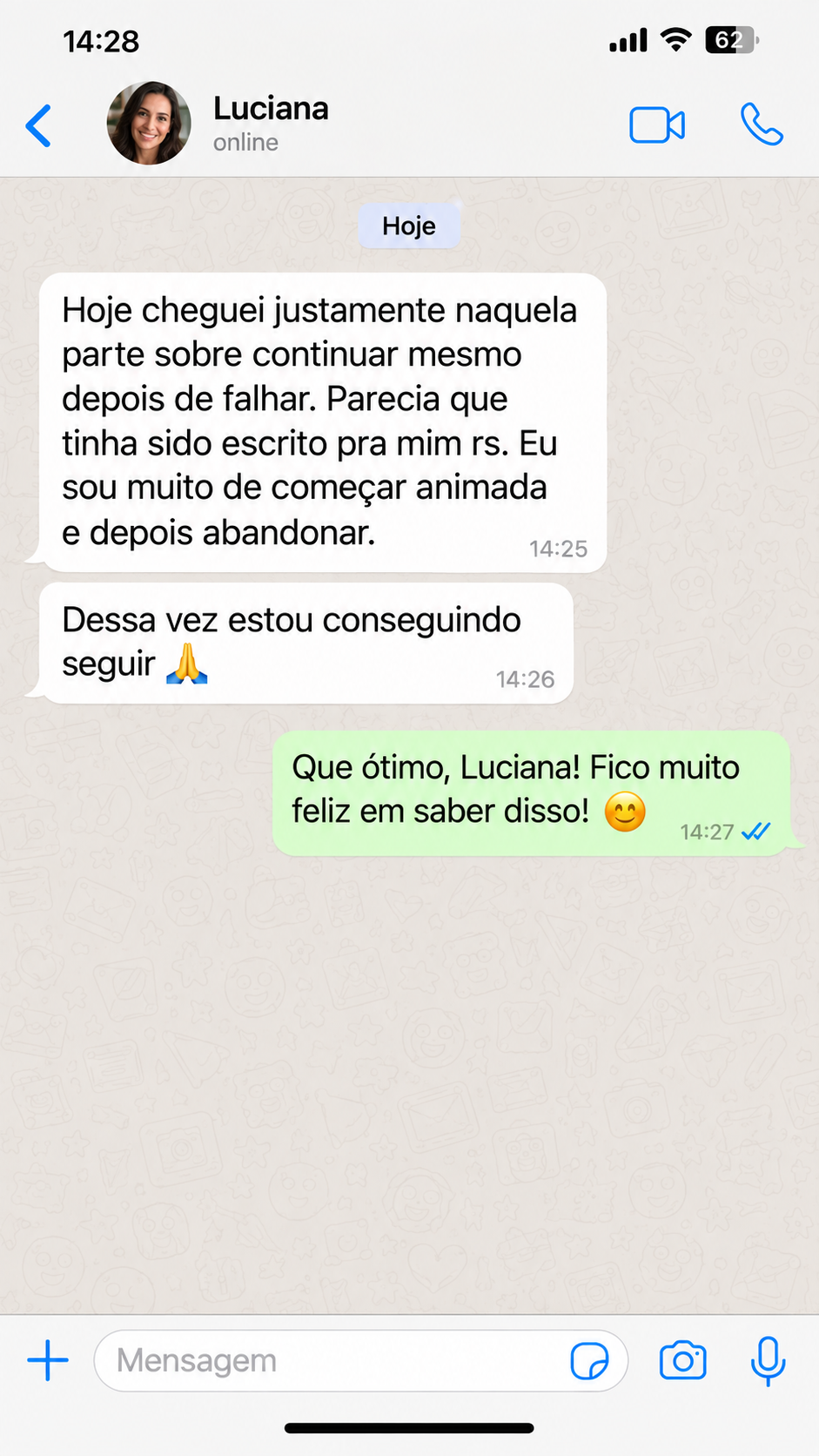 Depoimento de Luciana