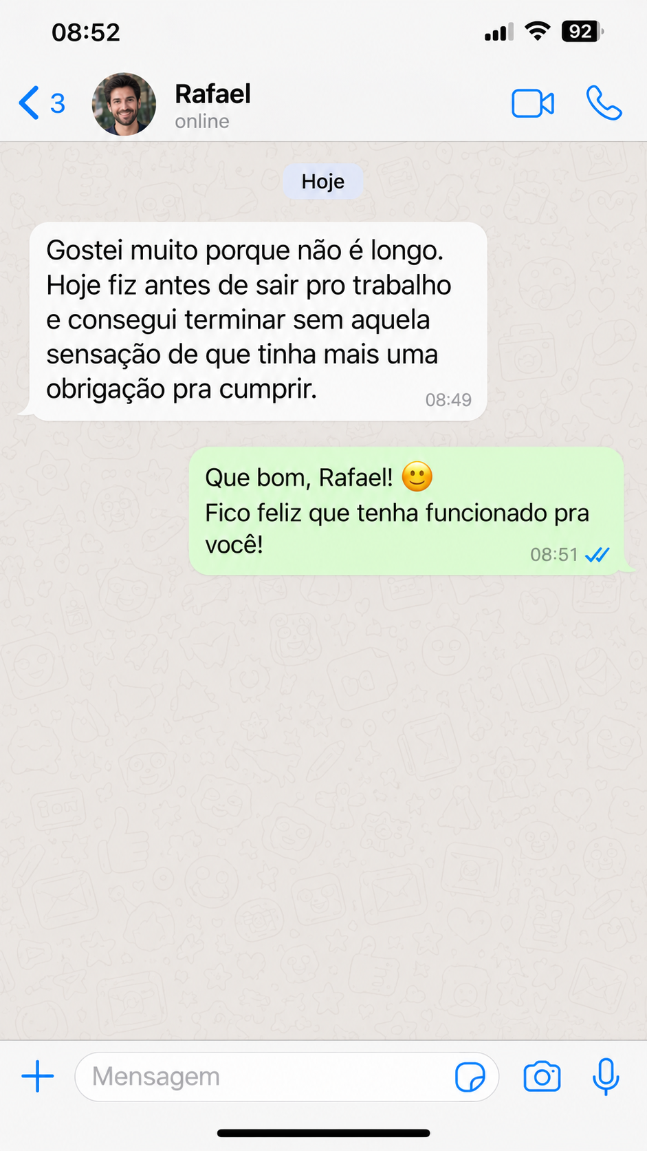 Depoimento de Rafael