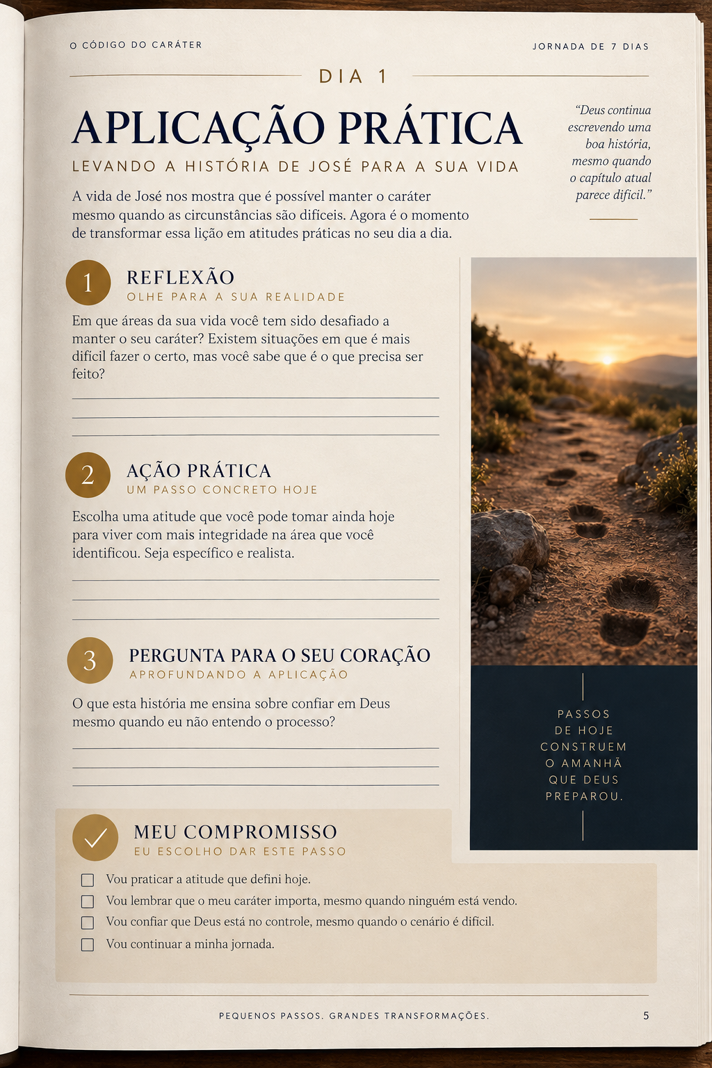 Página de aplicação prática do Dia 1